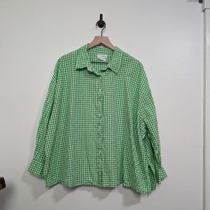 Native Youth Very Oversized Boyfriend Shirt in Bright Gingham / M